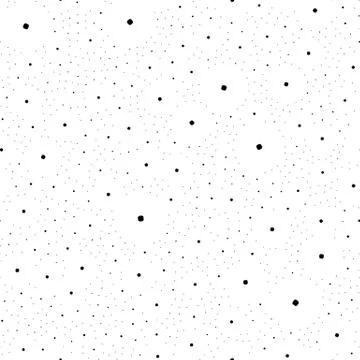 Repeatable geometric pattern with scattered, random shapes Stock Illustration