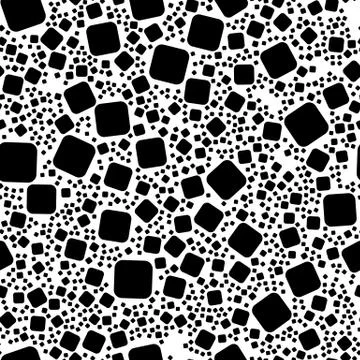Repeatable geometric pattern with scattered, random shapes Stock Illustration