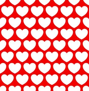 Repeatable heart pattern, heart background. Eps 10 vector. Illustrazione stock