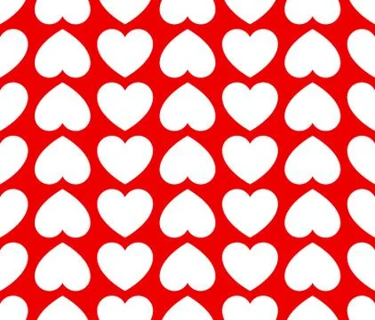 Repeatable heart pattern, heart background, vector graphics. イラスト素材