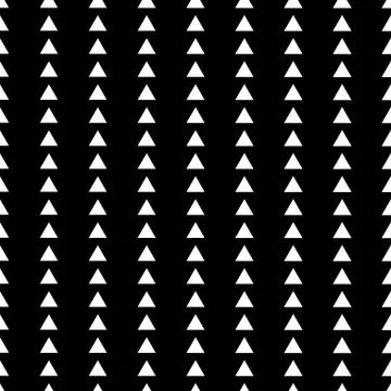 Repeatable, monochrome pattern / background with triangles. Simple, seamless  Illustrazione stock