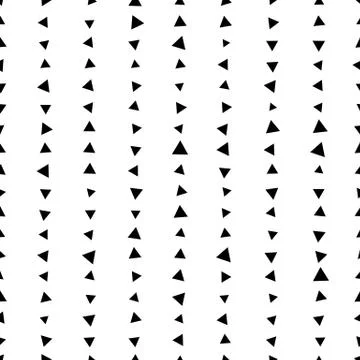Repeatable, monochrome pattern / background with triangles. Simple, seamless  스톡 일러스트