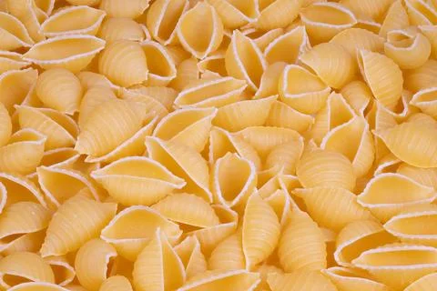 Repeatable pasta shell motif. Highresolution textured pattern suitable for packa Stock Photos