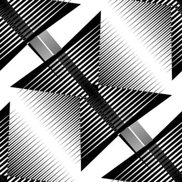 Repeatable pattern. Abstract monochrome geometric repeatable pattern Illustrazione stock