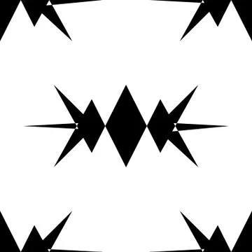 Repeatable pattern. Abstract monochrome geometric repeatable pattern Illustrazione stock