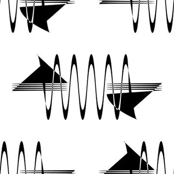 Repeatable pattern. Abstract monochrome geometric repeatable pattern 스톡 일러스트