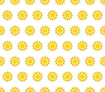 Repeatable pattern, background with small sun shapes Stock Illustration