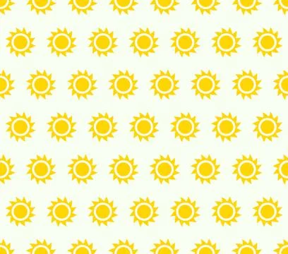 Repeatable pattern, background with small sun shapes Stock Illustration