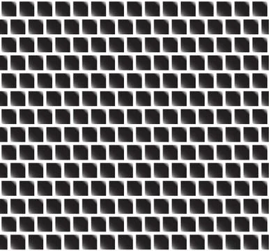 Repeatable pattern. Black squares with gradient fills. Stock Illustration