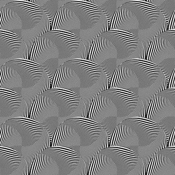 Repeatable pattern with circles, abstract monochrome vector Stock Illustration