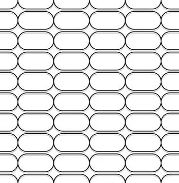 Repeatable pattern with rectangular square shapes. Monochrome abstract backgr Stock Illustration