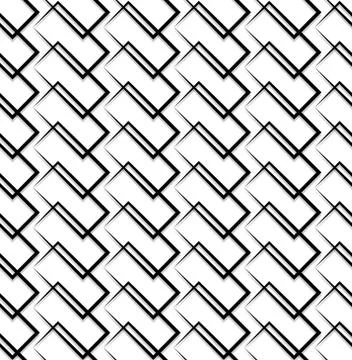 Repeatable pattern with rectangular square shapes. Monochrome abstract backgr Illustrazione stock