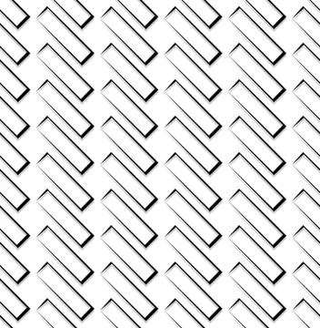 Repeatable pattern with rectangular square shapes. Monochrome abstract backgr Illustrazione stock
