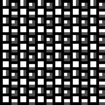 Repeatable pattern with squares. Geometric cellular grid, mesh pattern. Stock Illustration