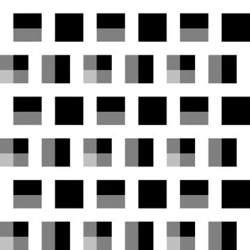 Repeatable pattern with squares. Geometric cellular grid, mesh pattern. Stock Illustration