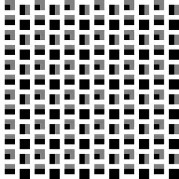 Repeatable pattern with squares. Geometric cellular grid, mesh pattern. Illustrazione stock