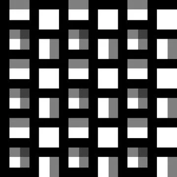 Repeatable pattern with squares. Geometric cellular grid, mesh pattern. Stock Illustration