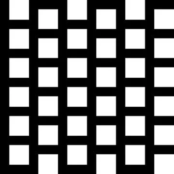 Repeatable pattern with squares. Geometric cellular grid, mesh pattern. Stock Illustration