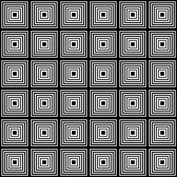 Repeatable pattern with squares. Monochrome abstract background. Stockillustratie