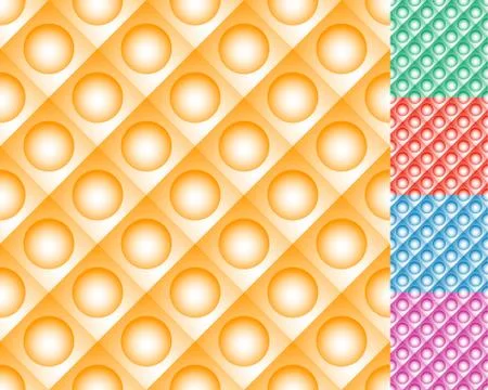 Repeatable pattern tile(s) with circle over square. Stock Illustration