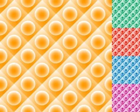 Repeatable pattern tile(s) with circle over square. Stockillustratie