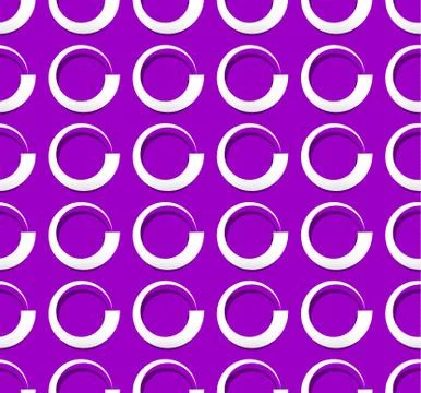 Repeatable pattern with volute, spirally shapes. Artistic abstract vector. Stockillustratie