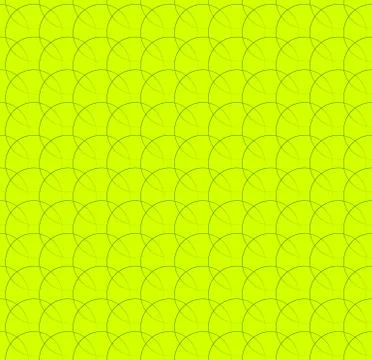 Repeatable pattern w/ interlocking circles, rings. Regular monochrome seamles Illustrazione stock