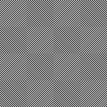 Repeatable pattern w/ squares. Great contrast, alternating black-white segmen Stock Illustration