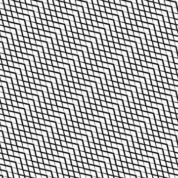 Repeatable pattern with wavy, zig zag lines Stock Illustration