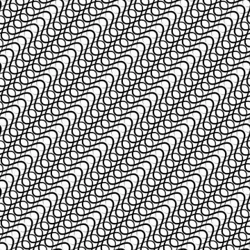 Repeatable pattern with wavy, zig zag lines Stock Illustration
