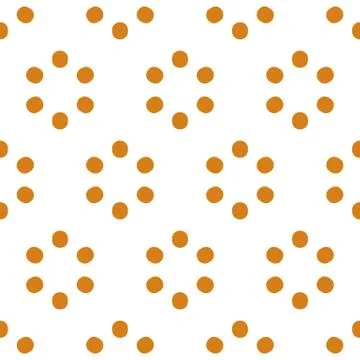 Repeatable polkadot pattern with structure of circles Stock Illustration