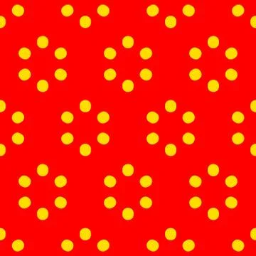 Repeatable polkadot pattern with structure of circles イラスト素材