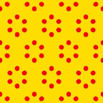 Repeatable polkadot pattern with structure of circles Stock Illustration