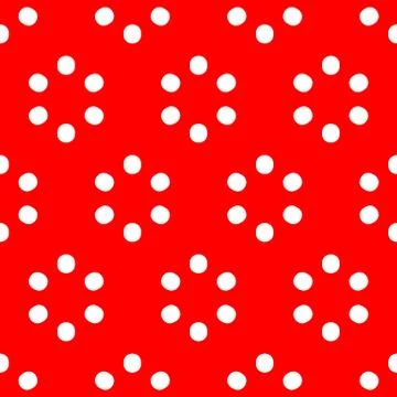 Repeatable polkadot pattern with structure of circles Stock Illustration