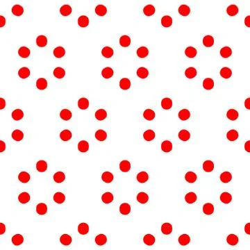 Repeatable polkadot pattern with structure of circles Stock Illustration
