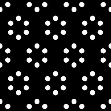 Repeatable polkadot pattern with structure of circles イラスト素材