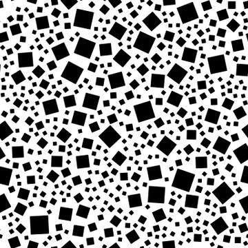 Repeatable random squares abstract geometric pattern - Monochrome background イラスト素材