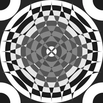 Repeatable segmented grayscale pattern. Monochrome abstract textured surface Stock Illustration