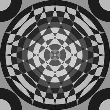 Repeatable segmented grayscale pattern. Monochrome abstract textured surface Illustrazione stock