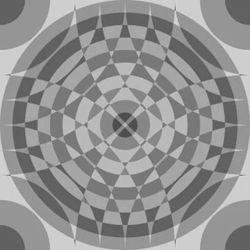 Repeatable segmented grayscale pattern. Monochrome abstract textured surface Stock Illustration