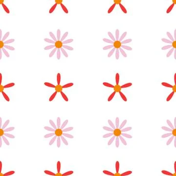 Repeatbale Flower/Plant Pattern Stock Illustration