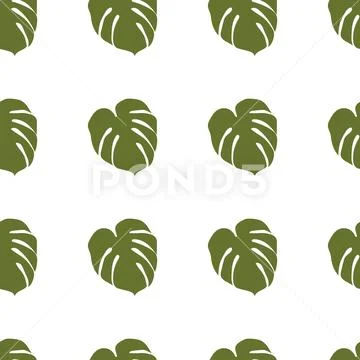 Repeatbale Flower/Plant Pattern Ilustração Stock