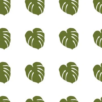 Repeatbale Flower/Plant Pattern Stock Illustration