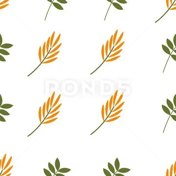 Repeatbale Flower/Plant Pattern Ilustraciones de archivo
