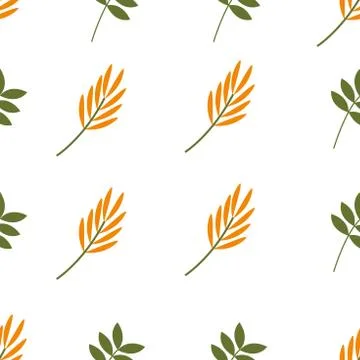Repeatbale Flower/Plant Pattern Stock Illustration