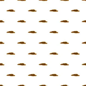 Repeated brown ground elements forming seamless pattern Stock Illustration