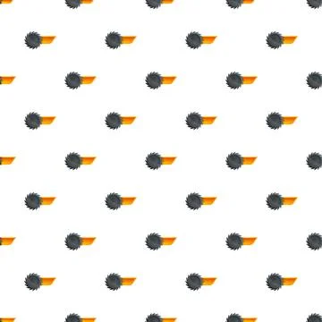 Repeated circular saw blades rotating cutting processing pattern イラスト素材