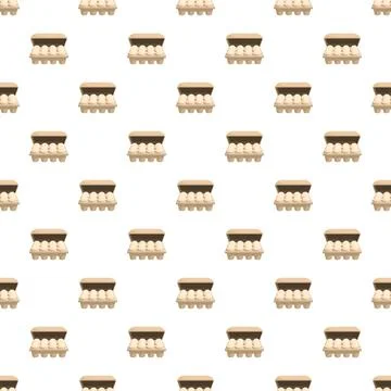 Repeated egg carton pattern creating seamless background イラスト素材