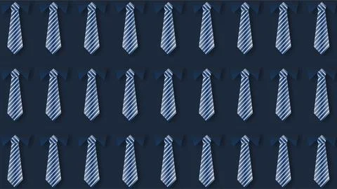 Repeated necktie pattern background for Boss Day corporate celebration and .. Illustrazione stock