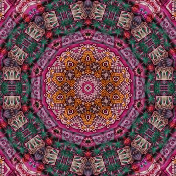 Repeated pattern design for Moroccan textile, surface, sublimation print Stock Illustration